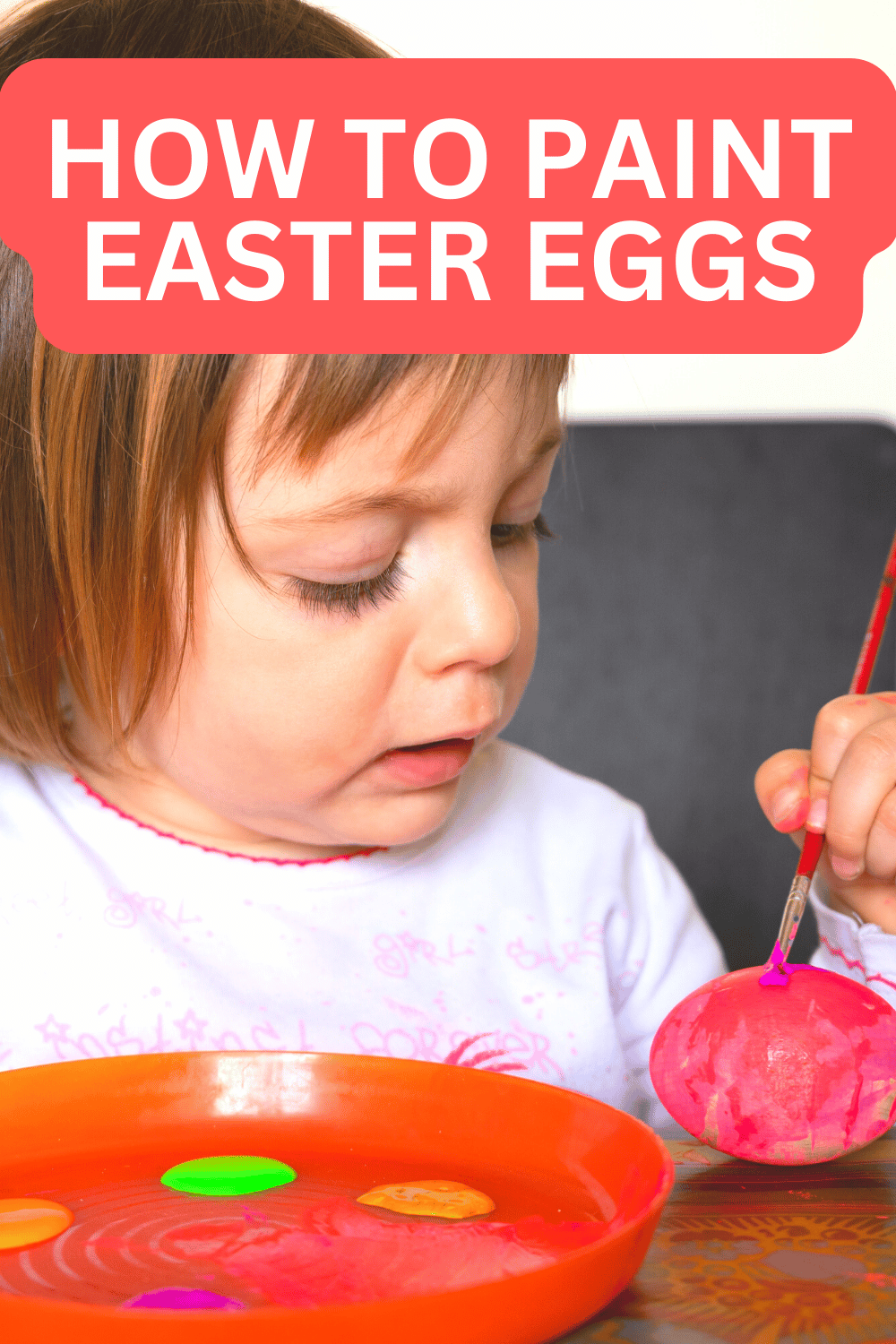 Fun Ways To Dye Easter Eggs For Kids (How To Paint Eggs For Easter for easy egg dying ideas) Toddler painting Easter eggs 