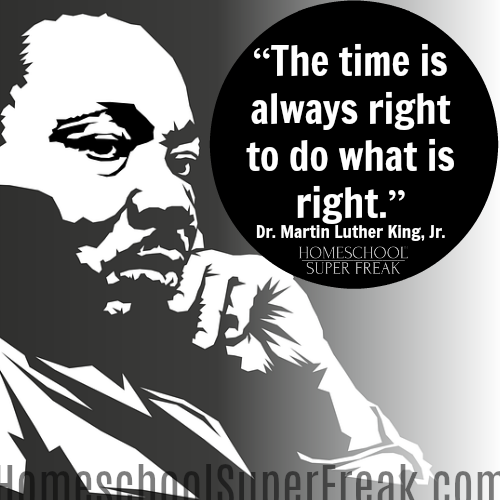 Black History Month Quotes: Time is always right to do what is right.-mlk