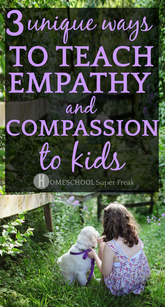 Teaching Empathy and Compassion to Kids back of a little girl sitting in grass with a puppy