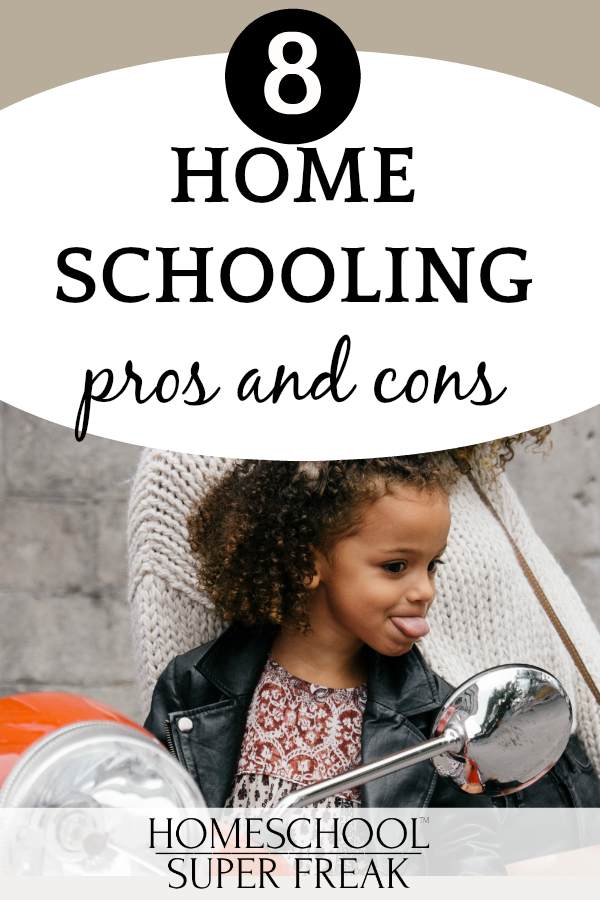 #8 IN HOW TO HOMESCHOOL SERIES: What are homeschooling pros and cons? #8 IN HOW TO HOMESCHOOL SERIES: What are homeschooling pros and cons? Little girl sticking her tongue out to a mirror