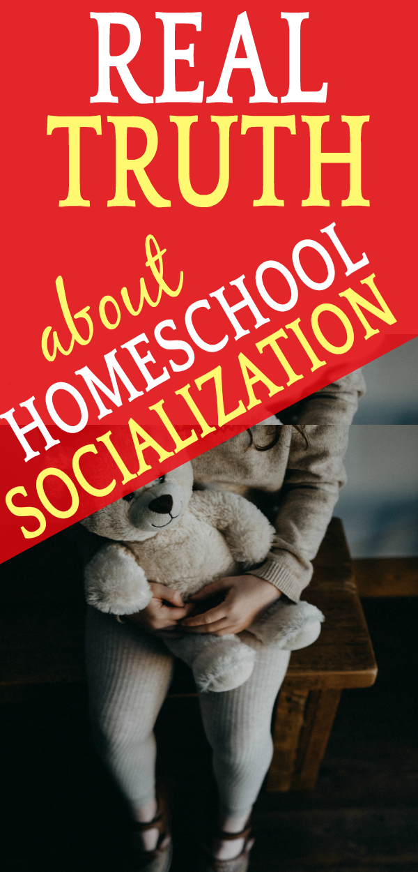 REAL Truth About Homeschool Socialization As One of the Homeschool Disadvantages : little girl holding a stuffed bear and sitting in a chair alone