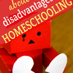 What No One Tells You About the Disadvantages of Homeschooling: a cardboard robot with a ripped paper heart in his hands