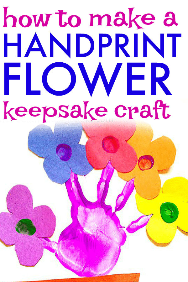 Hand Crafts for Kids For Mothers Day Crafts colorful kids handprint craft flowers