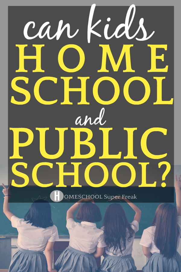 Hybrid Schooling: Can You Homeschool and Go To Public School? #homeschool #homeschooling #homeschoolers #hybridschool #school #publicschool #education