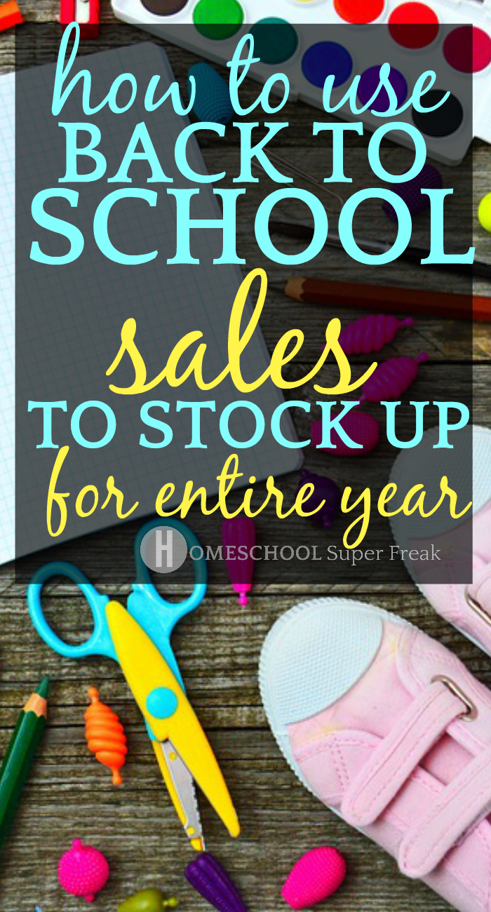 How To Use Back To School Sales to Stock Up for All Year #backtoschool #backtoschoolsupplies #backtoschoolideas #school #schoolsupplies #shopping #parenting #parentinghacks #homeschool #homeschooling #kidsandparenting