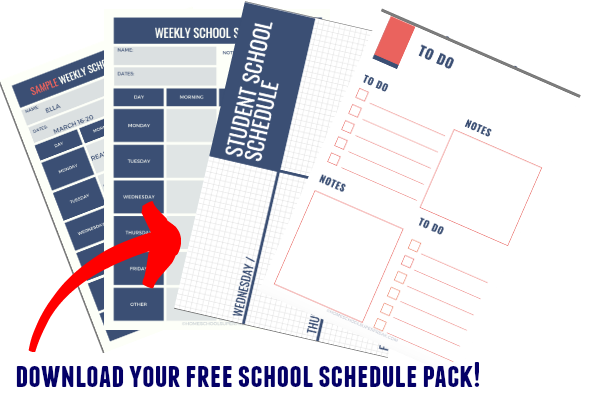Grab Your Free School Schedule Pack
