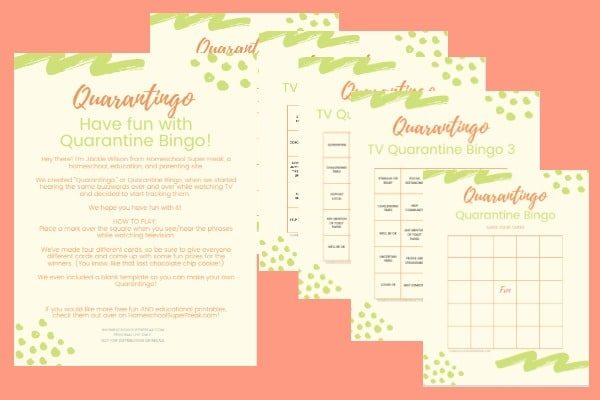 Free Printable Bingo Cards printable bingo cards on an orange background