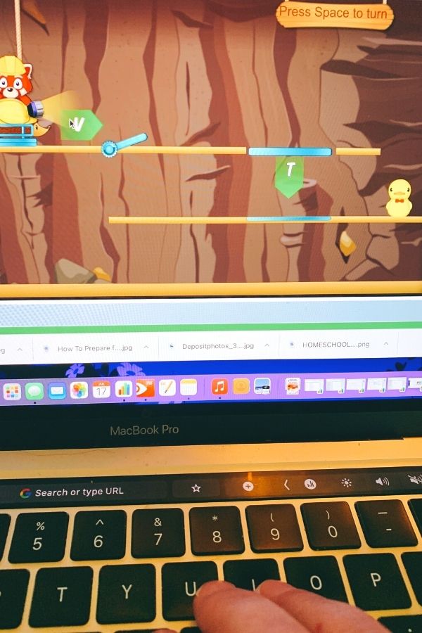 Ducky Trouble Keyboarding Typing Game