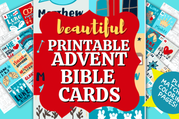 Printable Christmas Story Bible Verses Advent Calendar (Christmas Advent Scripture Calendar)