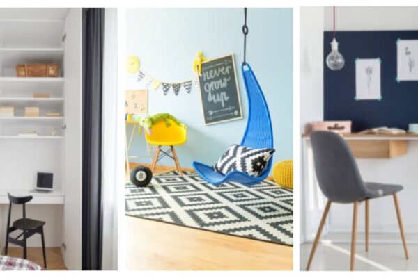 Best Homeschool Room Ideas for Small Spaces with three different homeschool room setup ideas