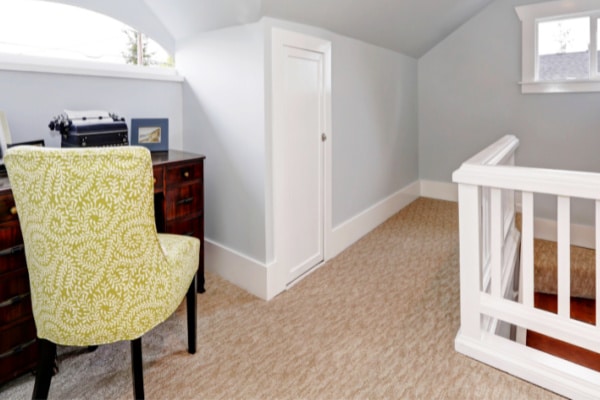 Homeschool Room Ideas for Small Spaces Upstairs Landing Space with desk and chair