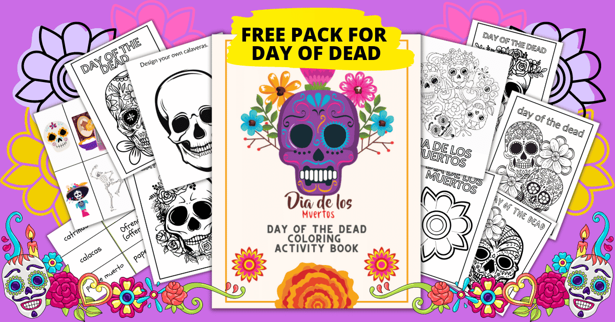 free printable dia de los muertos coloring pages