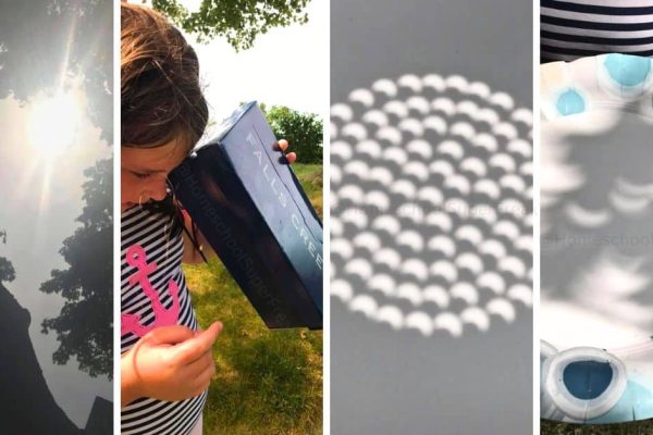 4 Easy DIY Solar Eclipse Viewers To Make At Home - different pictures of homemade solar eclipse viewer crafts